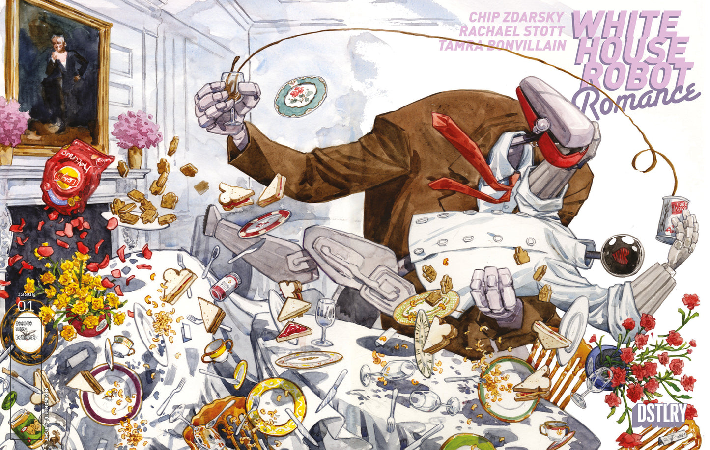 White House Robot Romance #1 Jill Thompson Variant