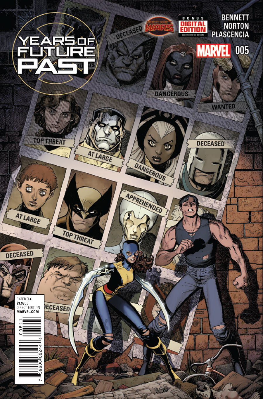 Years Of Future Past #1-5 (2015) Complete set