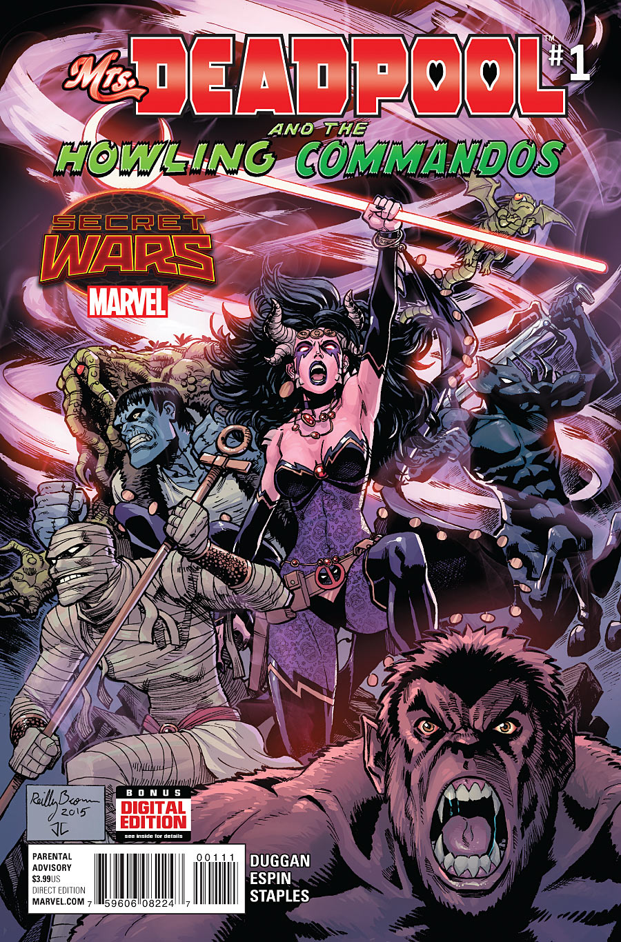 Mrs. Deadpool And Howling Commandos #1-4 (2015) Complete Set